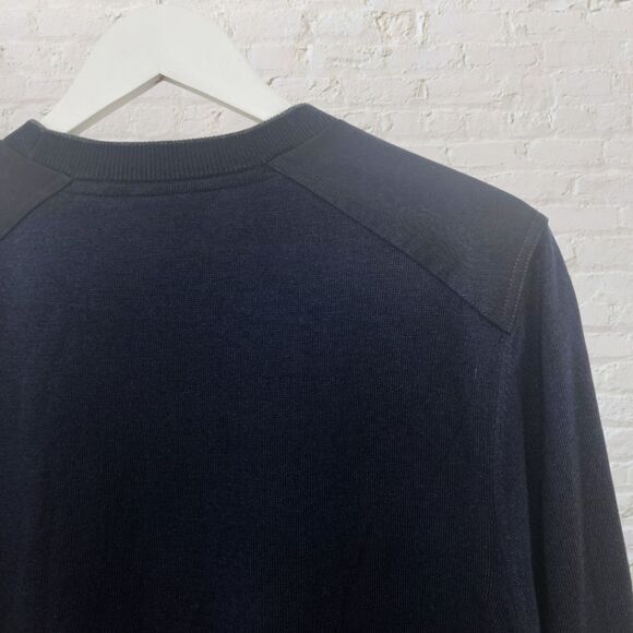 Ted Baker London Saysay Crew Neck Sweater Navy Black Size 4 - Picture 9 of 16